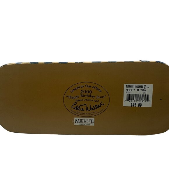 Eddie Walker Midwest Cannon Falls 2000 Happy Birthday Jesus Nativity Figurine - Picture 7 of 7